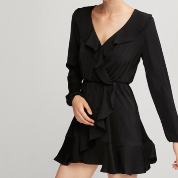 Express Ruffle Wrap Dress - Picture 2 of 2
